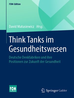 cover image of Think Tanks im Gesundheitswesen
